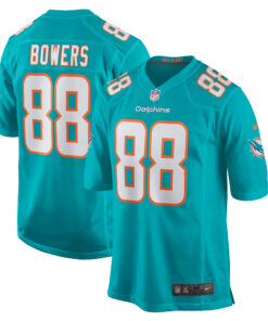 Nick Bowers Miami Dolphins  Team Game Jersey   Aqua