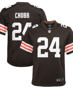 Nick Chubb Cleveland Browns  Youth Game Jersey  Brown