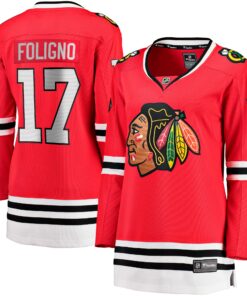 Nick Foligno Chicago Blackhawks Fanatics Women_s Home Breakaway Player Jersey  Red