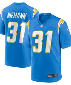 Nick Niemann Los Angeles Chargers  Game Player Jersey  Powder Blue