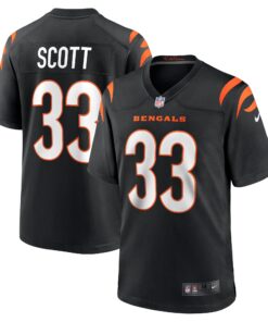 Nick Scott Cincinnati Bengals  Game Player Jersey  Black