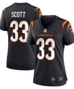 Nick Scott Cincinnati Bengals  Women_s Game Player Jersey  Black