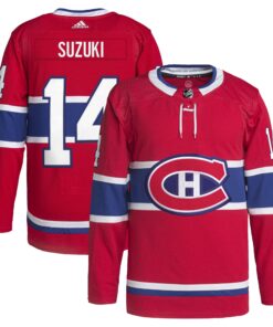 Nick Suzuki Montreal Canadiens Home Primegreen Authentic Pro Player  Jersey  Red