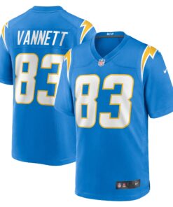 Nick Vannett Los Angeles Chargers  Team Game Jersey   Powder Blue