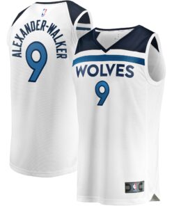 Nickeil Alexander-Walker Minnesota Timberwolves Fanatics Fast Break Replica Player Jersey - Association Edition - White