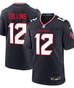 Nico Collins Houston Texans  Game Jersey  Navy