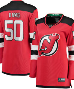 Nico Daws New Jersey Devils Fanatics Women_s Home Breakaway Player Jersey  Red