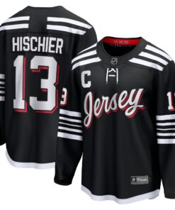 Nico Hischier New Jersey Devils Fanatics Alternate Premier Breakaway Player Jersey  Black