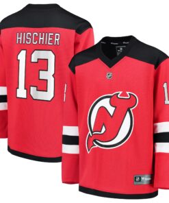 Nico Hischier New Jersey Devils Fanatics Youth Replica Player Jersey  Red