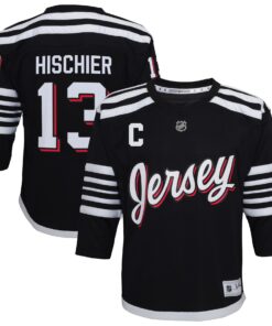 Nico Hischier New Jersey Devils Preschool 202122 Alternate Replica Player Jersey  Black