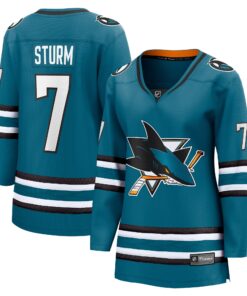 Nico Sturm San Jose Sharks Fanatics Women_s Home Breakaway Player Jersey  Teal