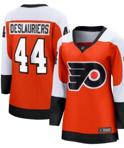 Nicolas Deslauriers Philadelphia Flyers Fanatics Women_s Home Breakaway Player Jersey  Orange
