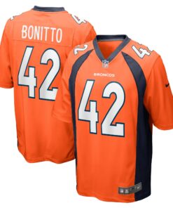 Nik Bonitto Denver Broncos  Game Player Jersey  Orange