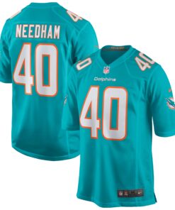 Nik Needham Miami Dolphins  Game Jersey  Aqua