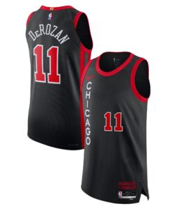 Nike DeMar DeRozan Chicago Bulls  Authentic Jersey - City Edition - Black