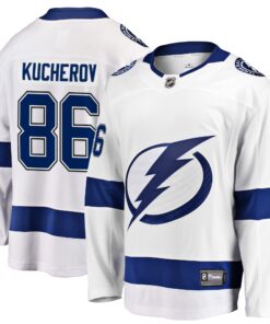 Nikita Kucherov Tampa Bay Lightning Fanatics Away Premier Breakaway Player Jersey  White