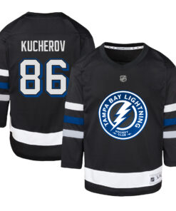 Nikita Kucherov Tampa Bay Lightning Youth Alternate Replica Player Jersey  Black