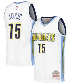 Nikola Jokic Denver Nuggets Mitchell &amp Ness 201617 Throwback Swingman Jersey - White