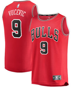 Nikola Vucevic Chicago Bulls Fanatics Fast Break Road Replica Jersey - Icon Edition - Red