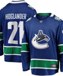 Nils Hoglander Vancouver Canucks Fanatics Home Premier Breakaway Player Jersey  Blue
