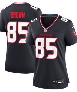 Noah Brown Houston Texans  Women_s Team Game Jersey   Navy