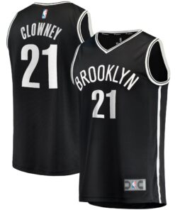 Noah Clowney Brooklyn Nets Fanatics  Fast Break Replica Jersey - Icon Edition - Black