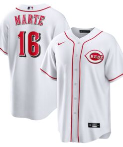 Noelvi Marte Cincinnati RedsHome Replica Jersey  White