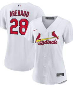 Nolan Arenado St. Louis CardinalsWomen_s Home Official Replica Player Jersey  White