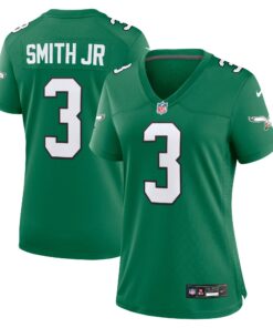 Nolan Smith Philadelphia Eagles  Women_s Alternate Game Jersey  Kelly Green