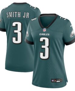 Nolan Smith Philadelphia Eagles  Women_s Team Game Jersey  Midnight Green