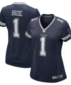 Number 1 Bride Dallas Cowboys  Women_s Game Jersey  Navy