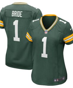 Number 1 Bride Green Bay Packers  Women_s Game Jersey  Green 1