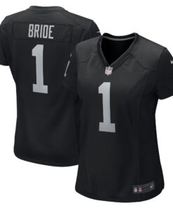 Number 1 Bride Las Vegas Raiders  Women_s Game Jersey  Black