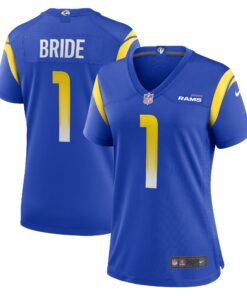 Number 1 Bride Los Angeles Rams  Women_s Game Jersey  Royal