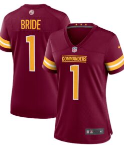 Number 1 Bride Washington Commanders  Women_s Game Jersey  Burgundy
