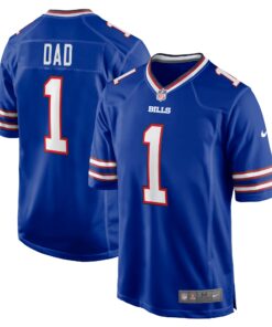 Number 1 Dad Buffalo Bills  Game Jersey  Royal