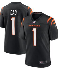 Number 1 Dad Cincinnati Bengals  Game Jersey  Black