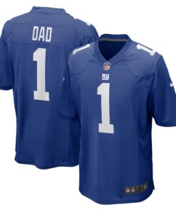 Number 1 Dad New York Giants  Game Jersey  Royal