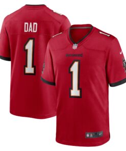 Number 1 Dad Tampa Bay Buccaneers  Game Jersey  Red
