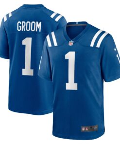 Number 1 Groom Indianapolis Colts  Game Jersey  Royal