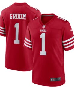 Number 1 Groom San Francisco 49ers  Game Jersey  Scarlet