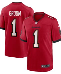 Number 1 Groom Tampa Bay Buccaneers  Game Jersey  Red 1