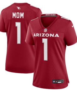 Number 1 Mom Arizona Cardinals  Women_s Game Jersey  Cardinal