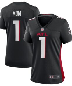 Number 1 Mom Atlanta Falcons  Women_s Game Jersey  Black