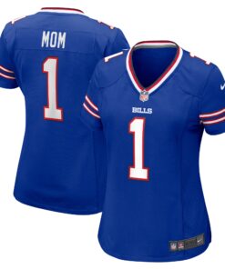 Number 1 Mom Buffalo Bills  Women_s Game Jersey  Royal