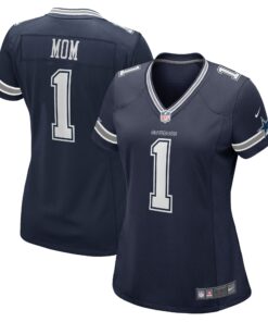 Number 1 Mom Dallas Cowboys  Women_s Game Jersey  Navy 1