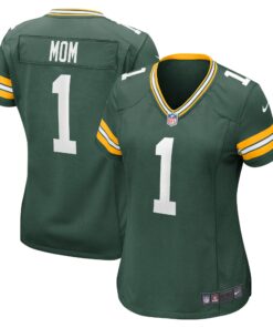 Number 1 Mom Green Bay Packers  Women_s Game Jersey  Green
