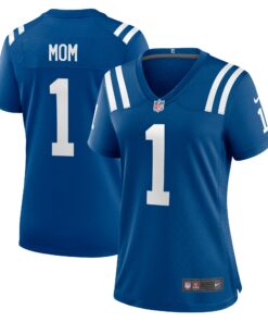 Number 1 Mom Indianapolis Colts  Women_s Game Jersey  Royal