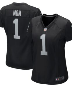 Number 1 Mom Las Vegas Raiders  Women_s Game Jersey  Black