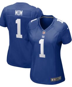 Number 1 Mom New York Giants  Women_s Game Jersey  Royal